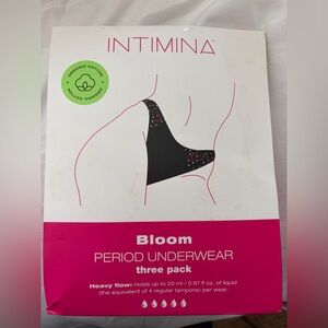 Bloom Black and Pink Period Underwear - Three Pack